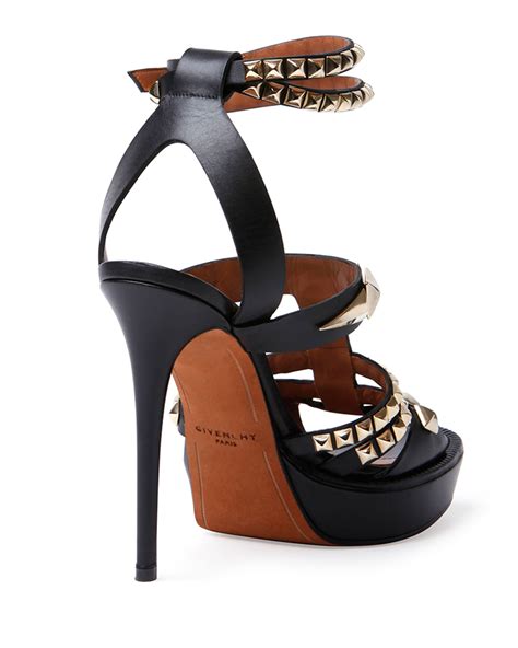 givenchy black leather multi-strap sandals|Givenchy Neiman Marcus Women Accessories.